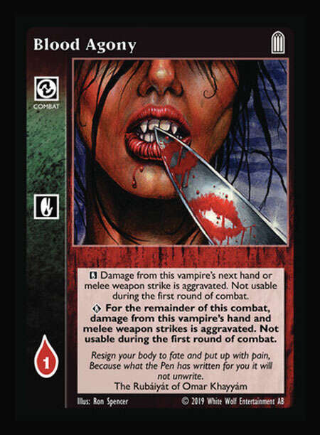 Blood Agony [Legacy I set] - VTES CCG