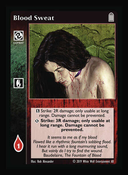 Blood Sweat [Legacy I set] - VTES CCG