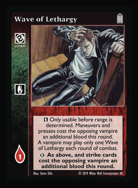 Wave of Lethargy [Legacy I set] - VTES CCG