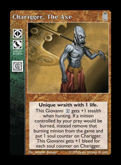 Charigger, The Axe [Legacy II set] - VTES CCG