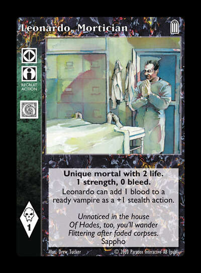 Leonardo, Mortician [Legacy II set] - VTES CCG