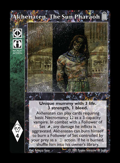 Akhenaten, The Sun Pharaoh [Legacy II set] - VTES CCG