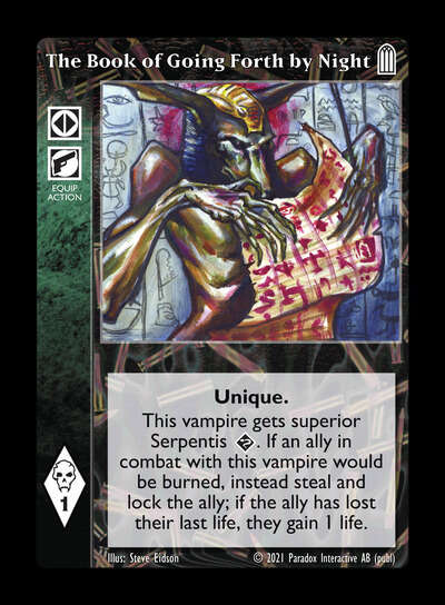 The Book of Going Forth by Night [Legacy II set] - VTES CCG