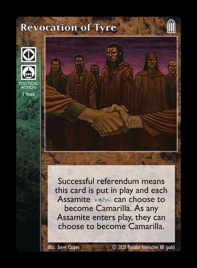 Revocation of Tyre [Legacy II set] - VTES CCG