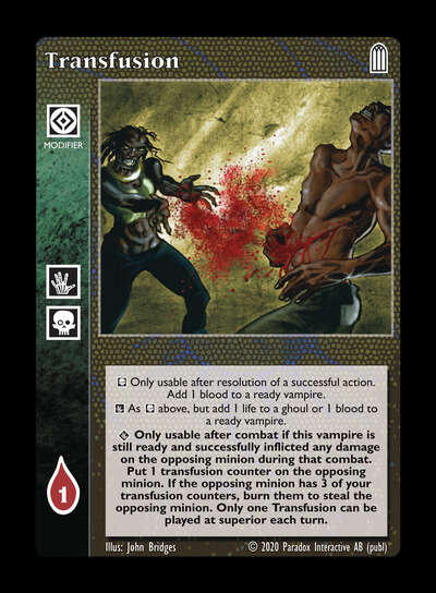 Transfusion [Legacy II set] - VTES CCG