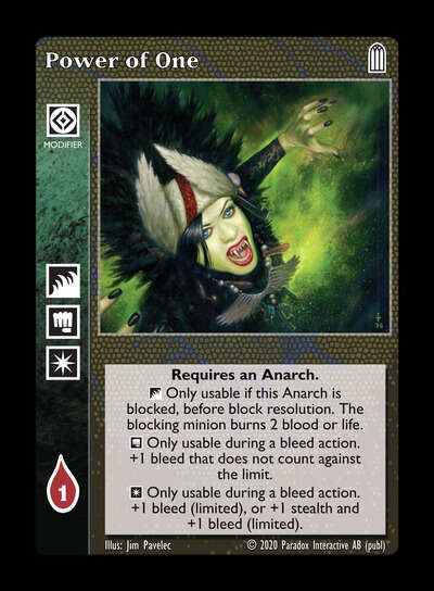 Power of One [Legacy II set] - VTES CCG
