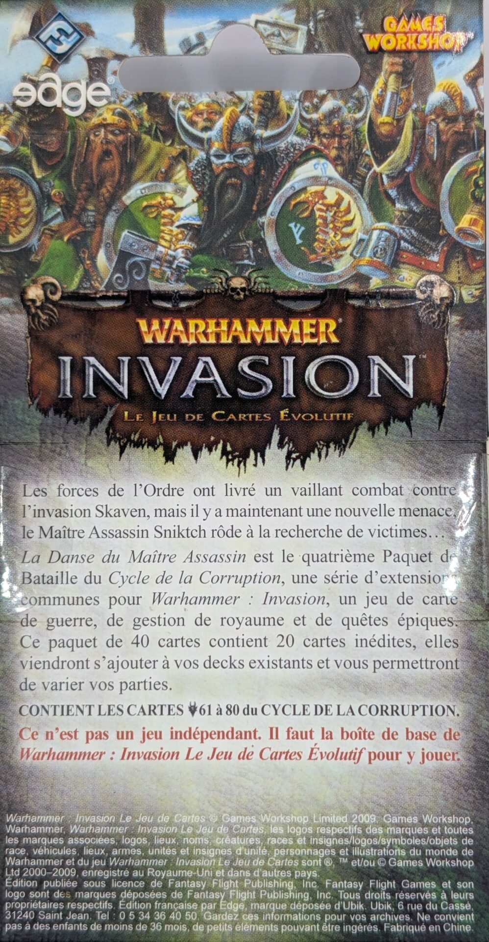 La Danse du Maître Assassin [Warhammer Invasion]