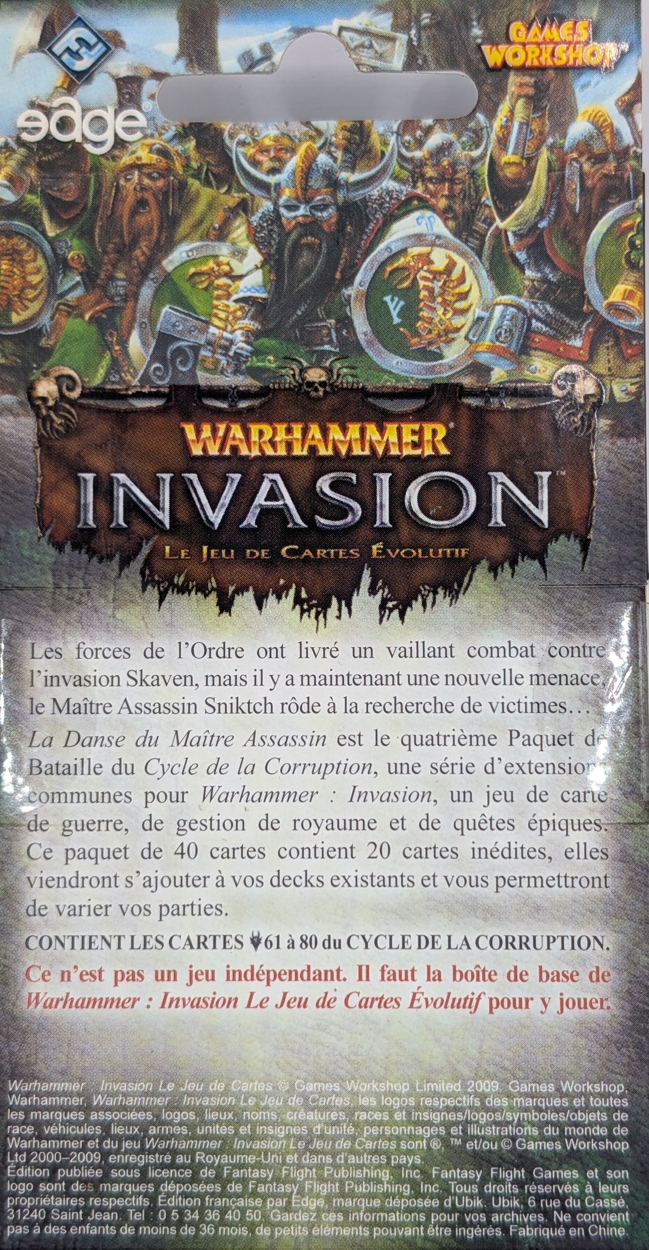 La Danse du Maître Assassin [Warhammer Invasion]