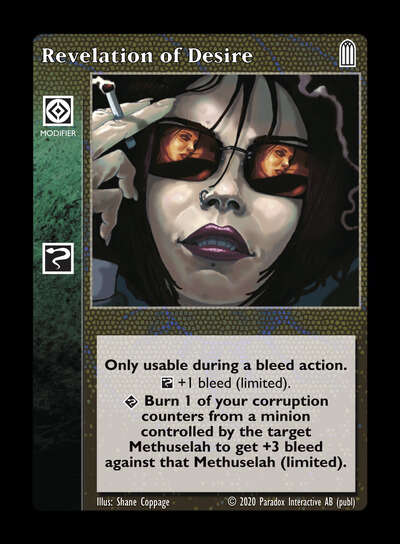 Revelation of Desire [Legacy II set] - VTES CCG