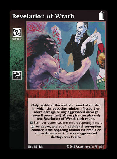 Revelation of Wrath [Legacy II set] - VTES CCG