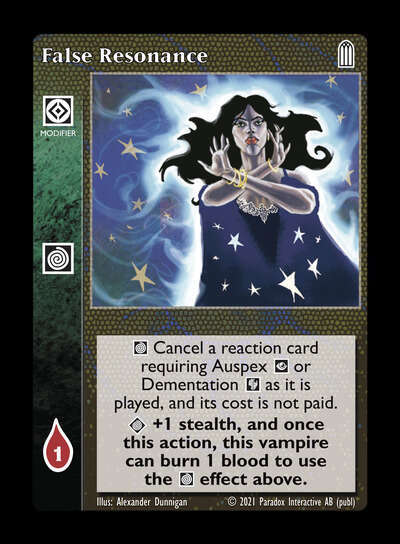False Resonance [Legacy III set] - VTES CCG
