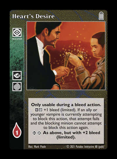 Heart's Desire [Legacy III set] - VTES CCG