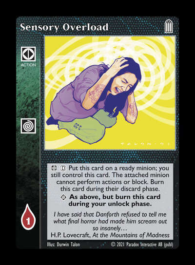Sensory Overload [Legacy III set] - VTES CCG