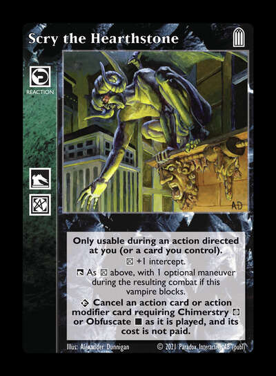 Scry the Hearthstone [Legacy III set] - VTES CCG