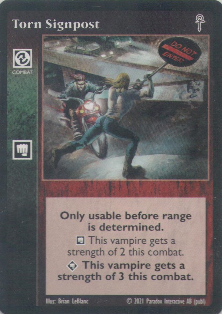 Torn Signpost [V5A set] - VTES CCG