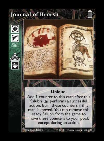 Journal of Hrorsh [Legacy IV set] - VTES CCG