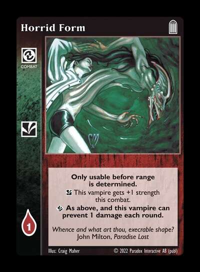 Horrid Form [Legacy IV set] - VTES CCG