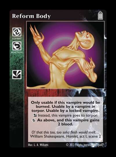 Reform Body [Legacy IV set] - VTES CCG