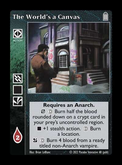The World's a Canvas [Legacy IV set] - VTES CCG