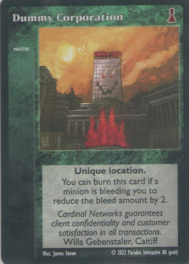Dummy Corporation [NB set] - VTES CCG