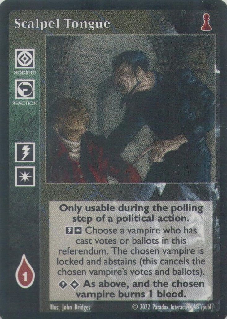 Scalpel Tongue [NB set] - VTES CCG