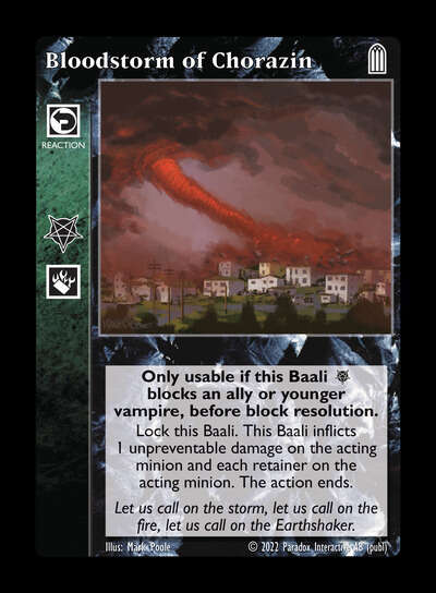Bloodstorm of Chorazin [Legacy V set] - VTES CCG