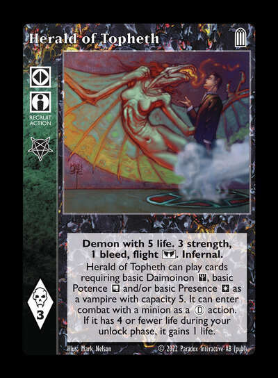 Herald of Topheth [Legacy V set] - VTES CCG
