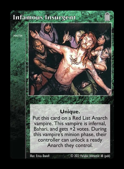 Infamous Insurgent [Legacy V set] - VTES CCG