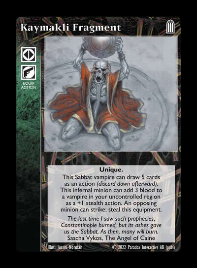Kaymakli Fragment [Legacy V set] - VTES CCG