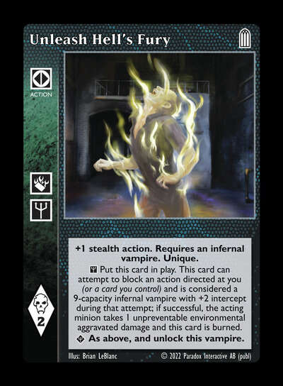Unleash Hell's Fury [Legacy V set] - VTES CCG