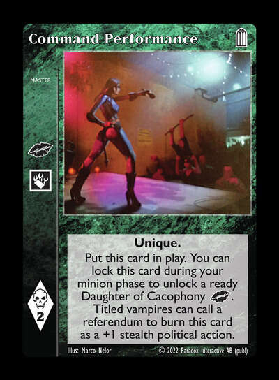 Command Performance [Legacy V set] - VTES CCG