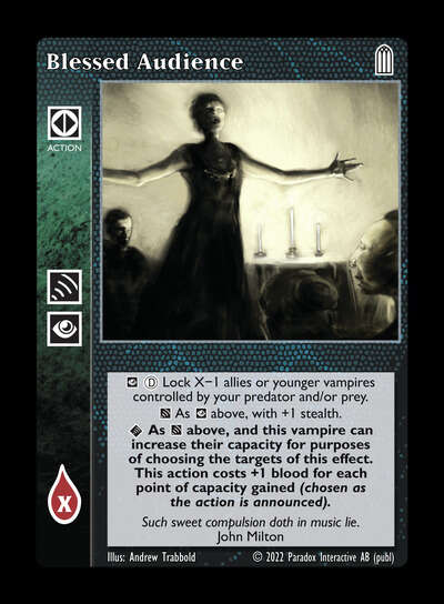 Blessed Audience [Legacy V set] - VTES CCG
