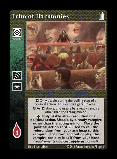 Echo of Harmonies [Legacy V set] - VTES CCG
