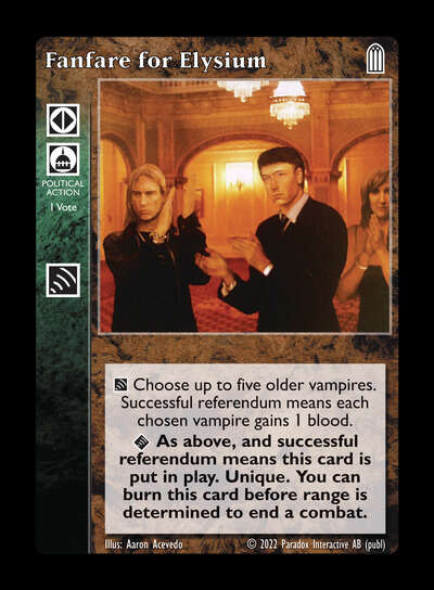 Fanfare for Elysium [Legacy V set] - VTES CCG