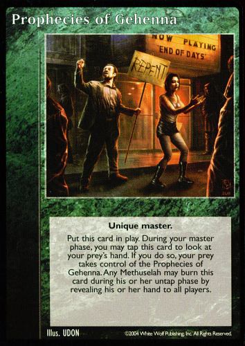 Prophecies of Gehenna [PROMO set] - VTES CCG
