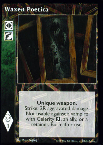 Waxen Poetica [PROMO set] - VTES CCG