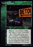 Two Wrongs [PROMO set] - VTES CCG