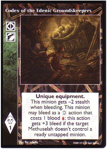 Codex of the Edenic Groundskeepers [PROMO set] - VTES CCG