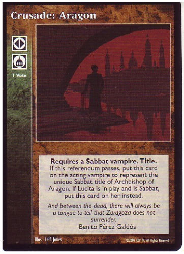 Crusade: Aragon [PROMO set] - VTES CCG