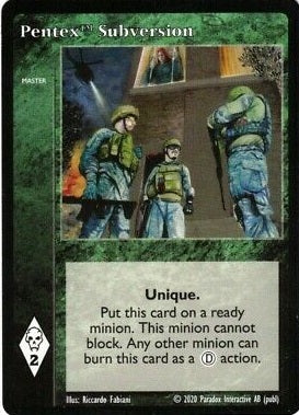 Pentex Subversion [PROMO set] - VTES CCG