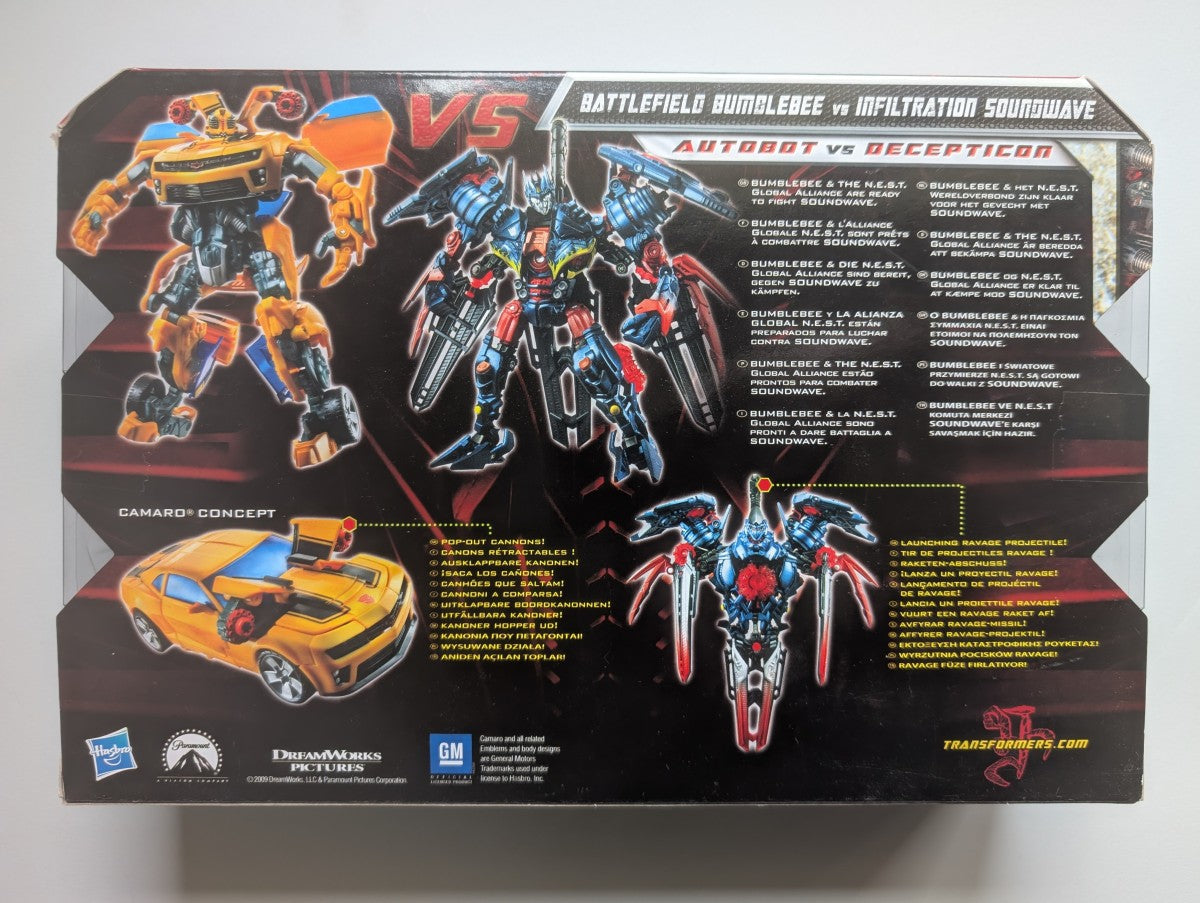 Battlefield Bumblebee vs. Infiltration Soundwave 97856 - Transformers [Scellé]