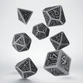 Set de dés - Nains - Gris Et Noir