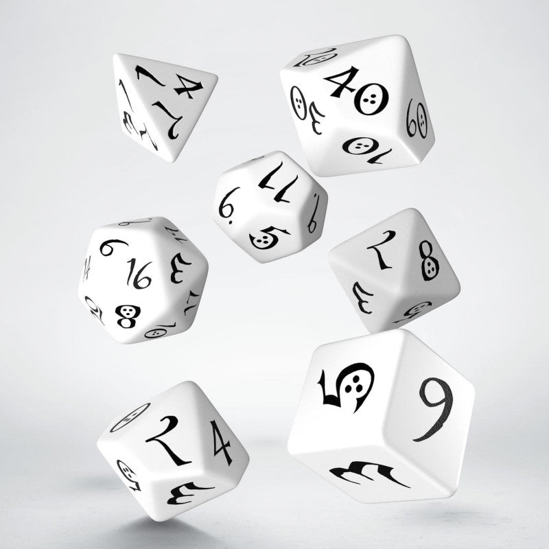 Set de dés - Jdr Classique - Blanc & Noir