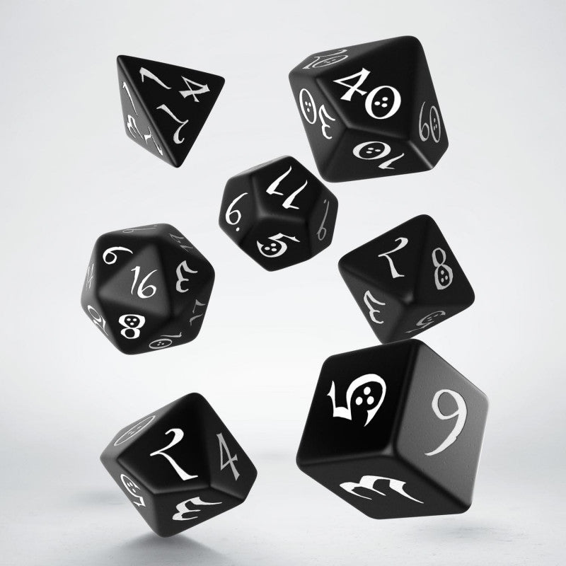 Set de dés - Jdr Classique - Noir & Blanc