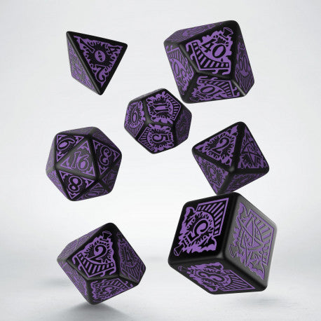 Set de dés - L'Appel De Cthulhu - Terreur Sur L'Orient Express - Noir & Violet