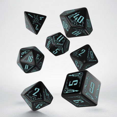 Set de dés - Galactique Noir & Bleu