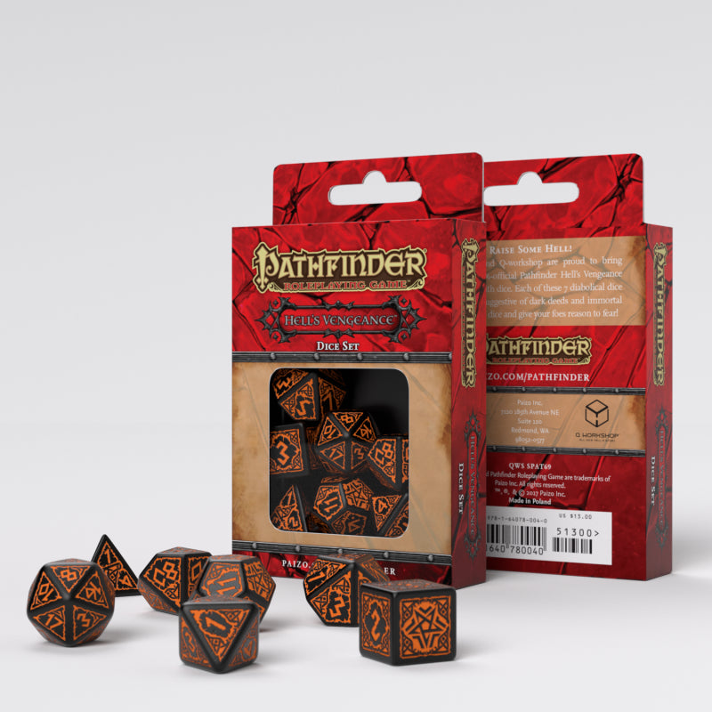 Set de dés - Pathfinder - La Vengeance Infernale