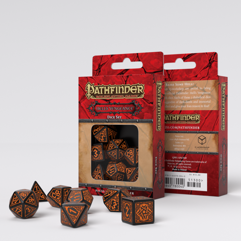 Set de dés - Pathfinder - La Vengeance Infernale