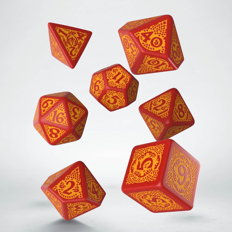 Set de dés - Tueur De Dragons - Rouge & Orange