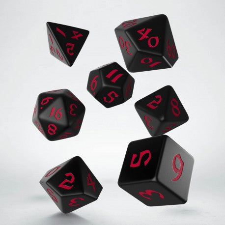 Set de dés - Runique Classique - Noir & Rouge